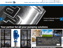 Tablet Screenshot of dp-pumps.com